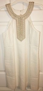 Lilly Adelina Shift Dress in Resort White